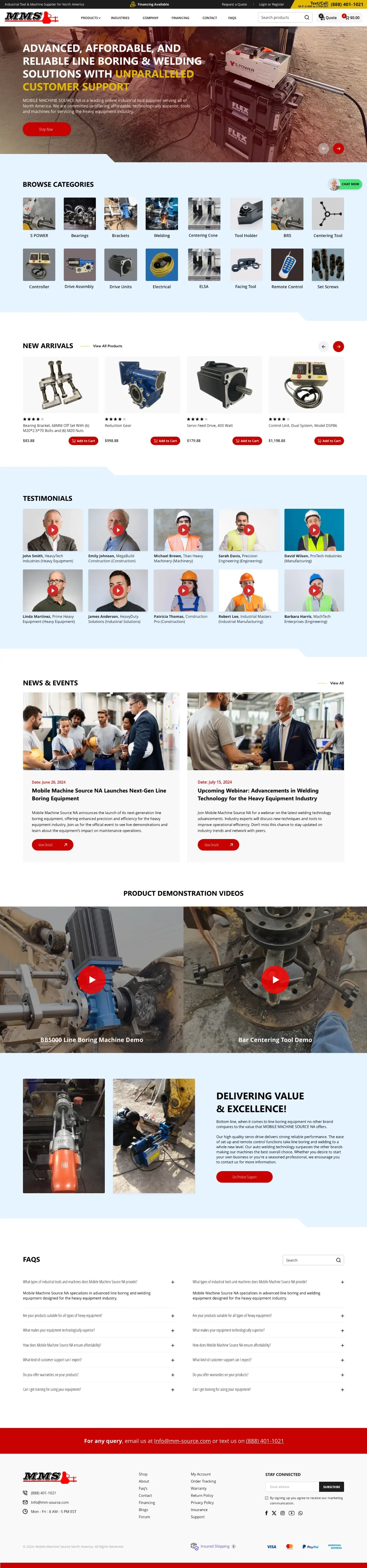 The B2B storefront after the Virtina redesign, example 2 of 2