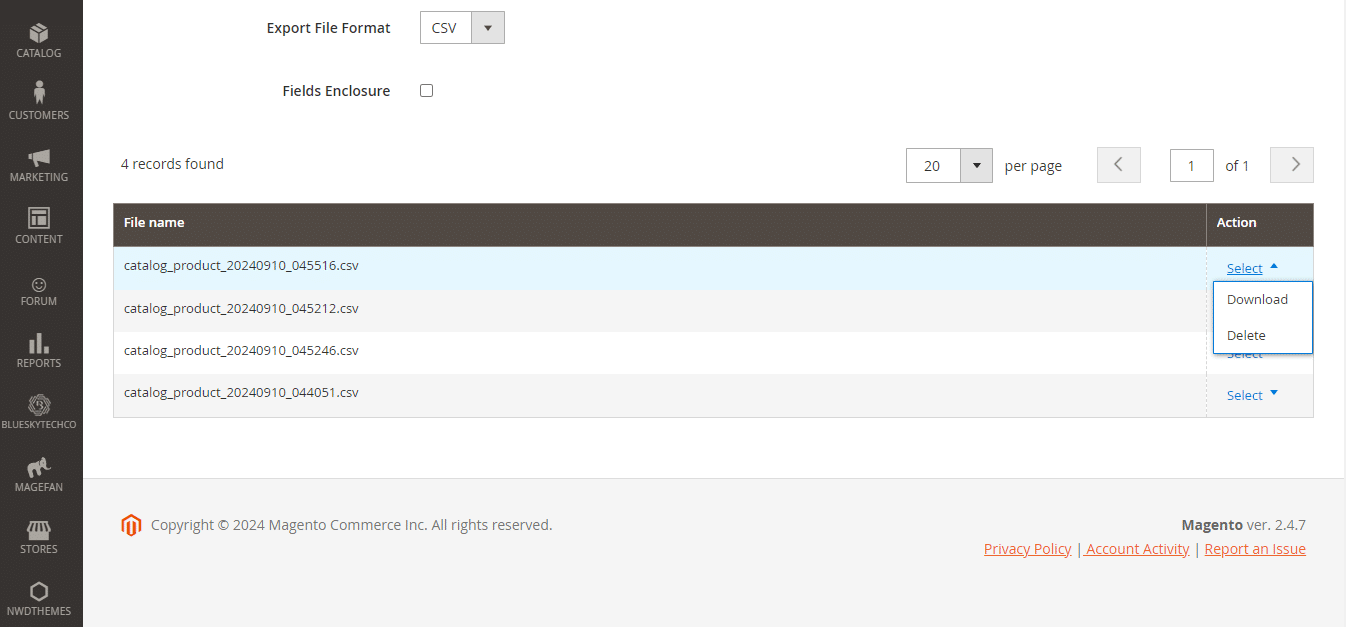 Understand the Magento 2 CSV Template