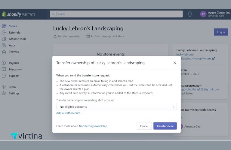 How to Transfer a Shopify Development Store to a Client?