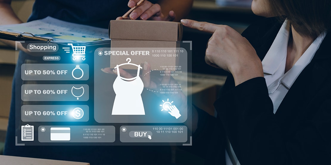 Personalized product recommendations in B2B eCommerce dashboard