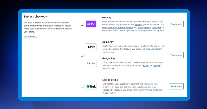 WooPayments settings screen after proper configuration