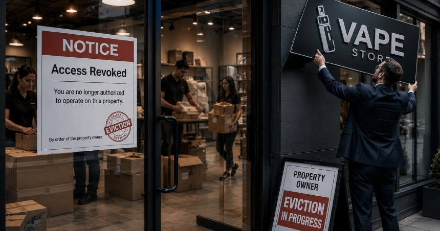 Vape store owner forced to close retail shop after business suspension while transitioning to a compliant WooCommerce ecommerce solution.
